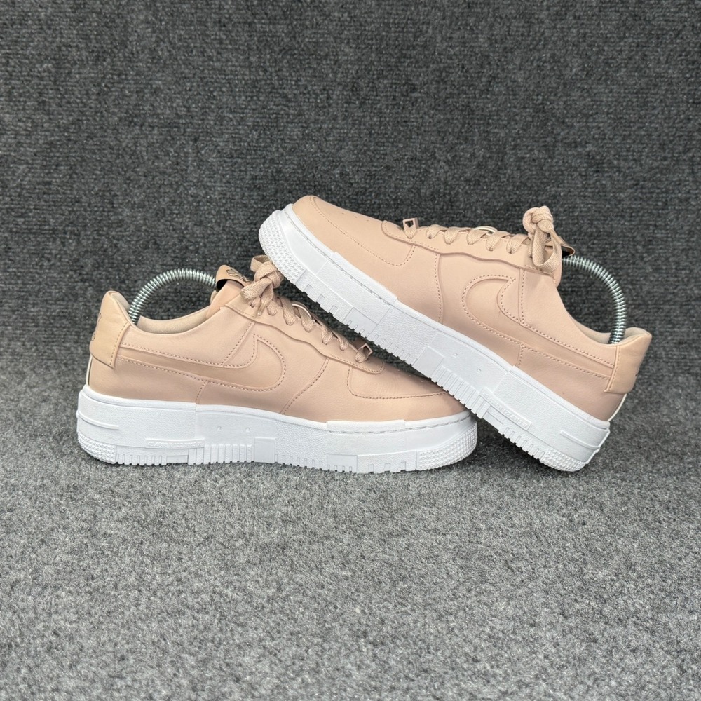 Nike Air Force 1 Low Pixel Sneaker Womens 8.5 Pixel Particle Beige Platform Shoe - Picture 7 of 12